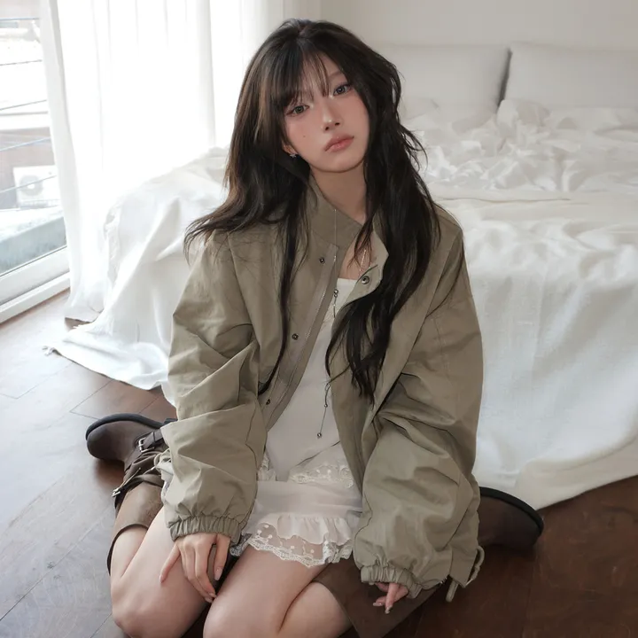 [핏보장/모델소장🖤] 버터 하프 숏 야상 점퍼 - 3color 대표 이미지