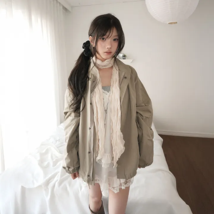 [핏보장/모델소장🖤] 버터 하프 숏 야상 점퍼 - 3color 추가 이미지 3