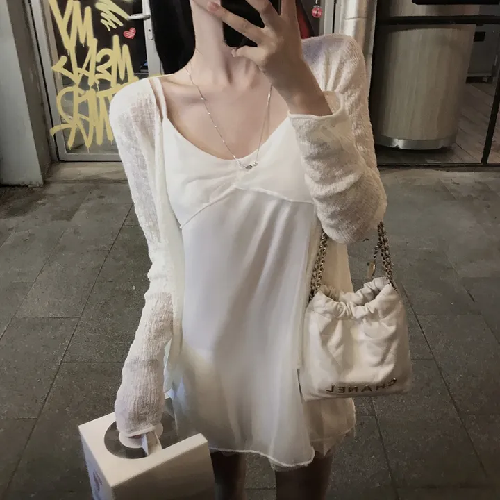 [문의대란/첫인상치트키🪽] 홀릭 쉬폰 레이어드 나시 원피스 - ops 추가 이미지 2