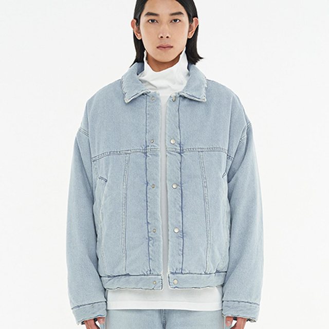 JP102 패디드 데님 트러커 자켓 (LIght Blue)
