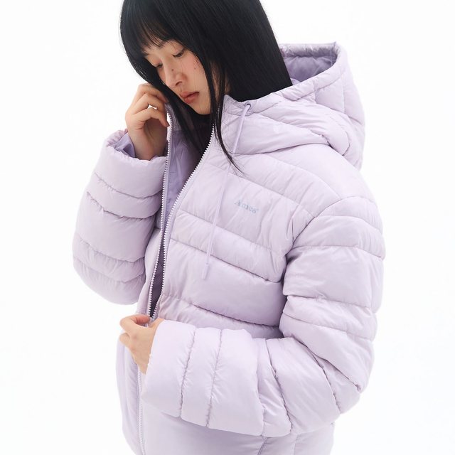 LIGHT WEIGHT HOODED PADDING LAVENDER