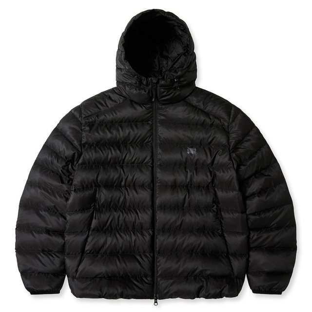 PANELED LIGHT DOWN JACKET - BLACK