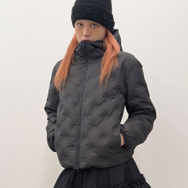 Bonded Dot Down Jacket [Black]