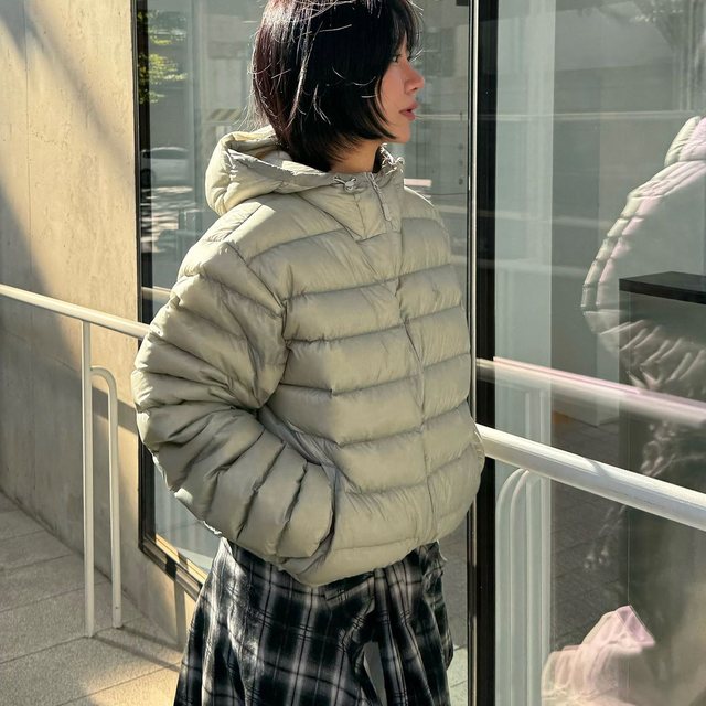 심볼 라이트 다운 재킷_그레이