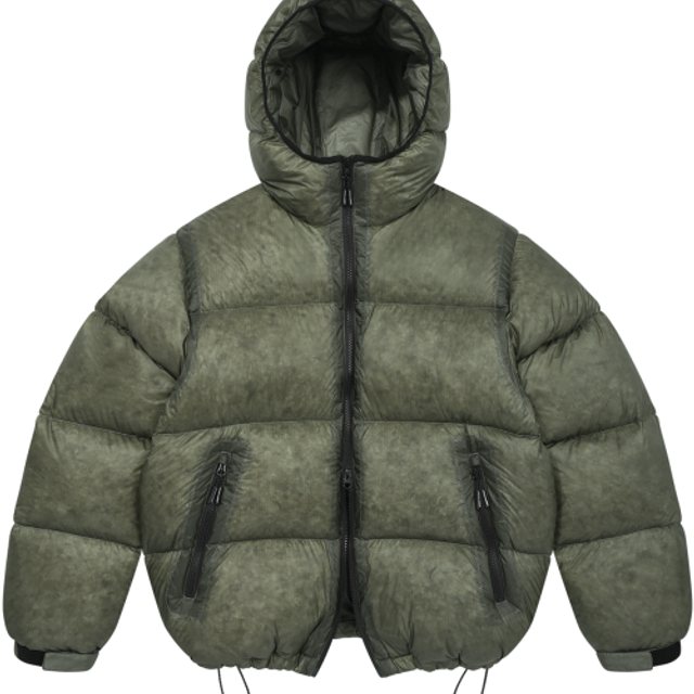 LM CLOUD COLOR LAYERED HOOD DOWN JP (KHAKI)
