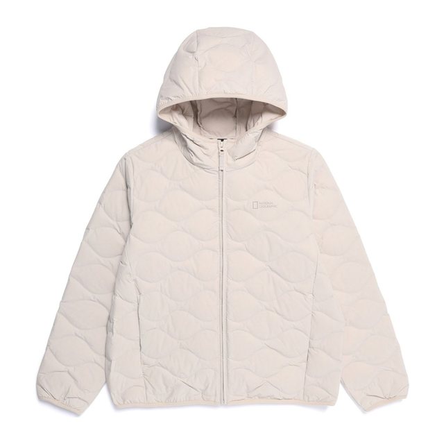 N254WDW910 여성 포울리 후디 튜브 덕다운 점퍼 SILVER BIRCH