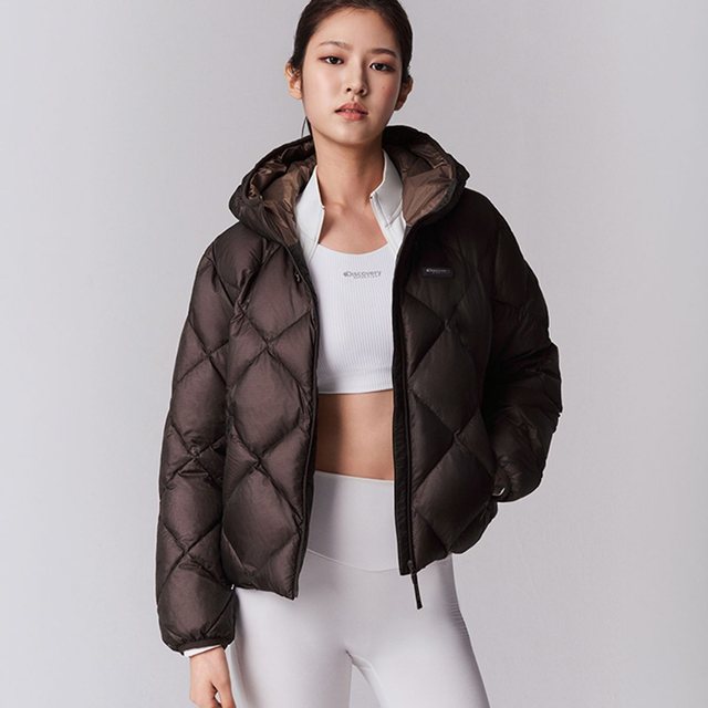 여성 올버트 뉴퀼팅 구스다운 경량패딩 (Brown)