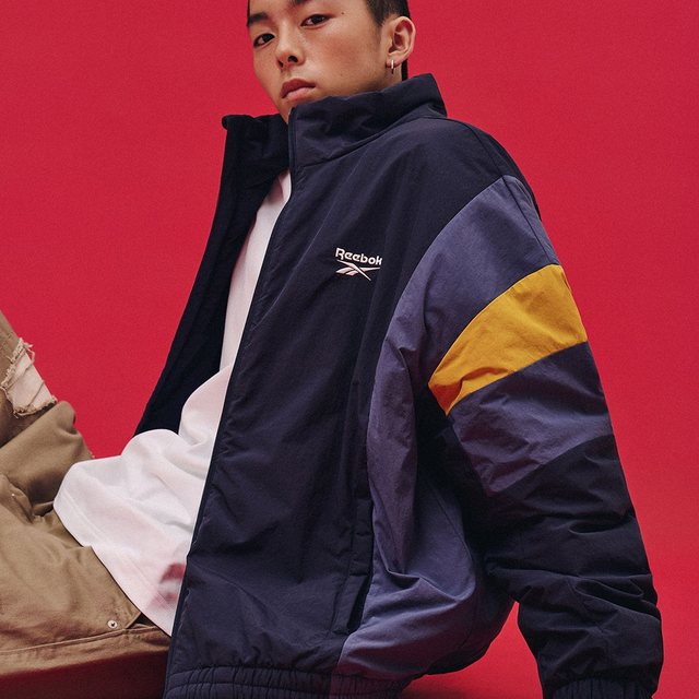 헤리티지 경량패딩 - 네이비