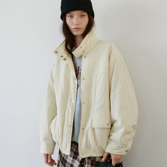 Snap light padded jumper_Butter