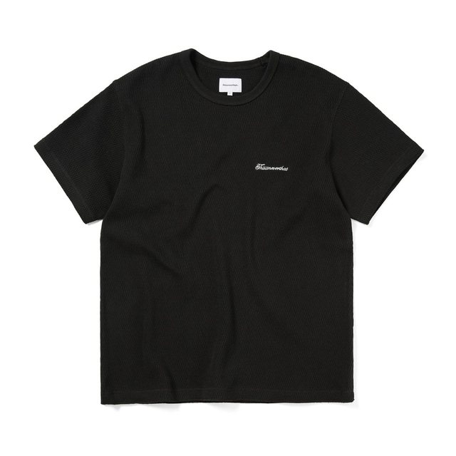 Waffle Tee Off Black