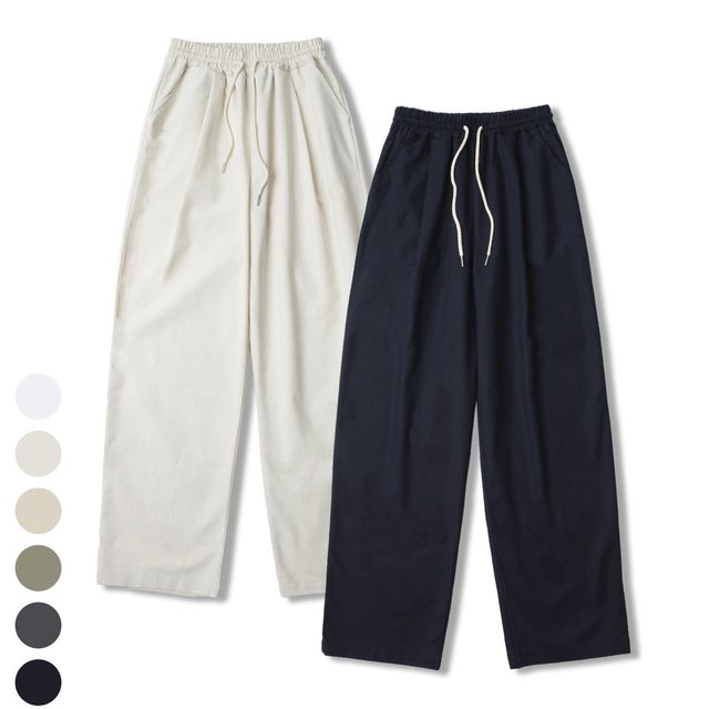 LINEN EASY PANTS [MUD BROWN]