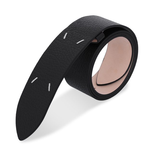 4 스티치 45MM 벨트 - 블랙 / SA1TP0006P4455T8013